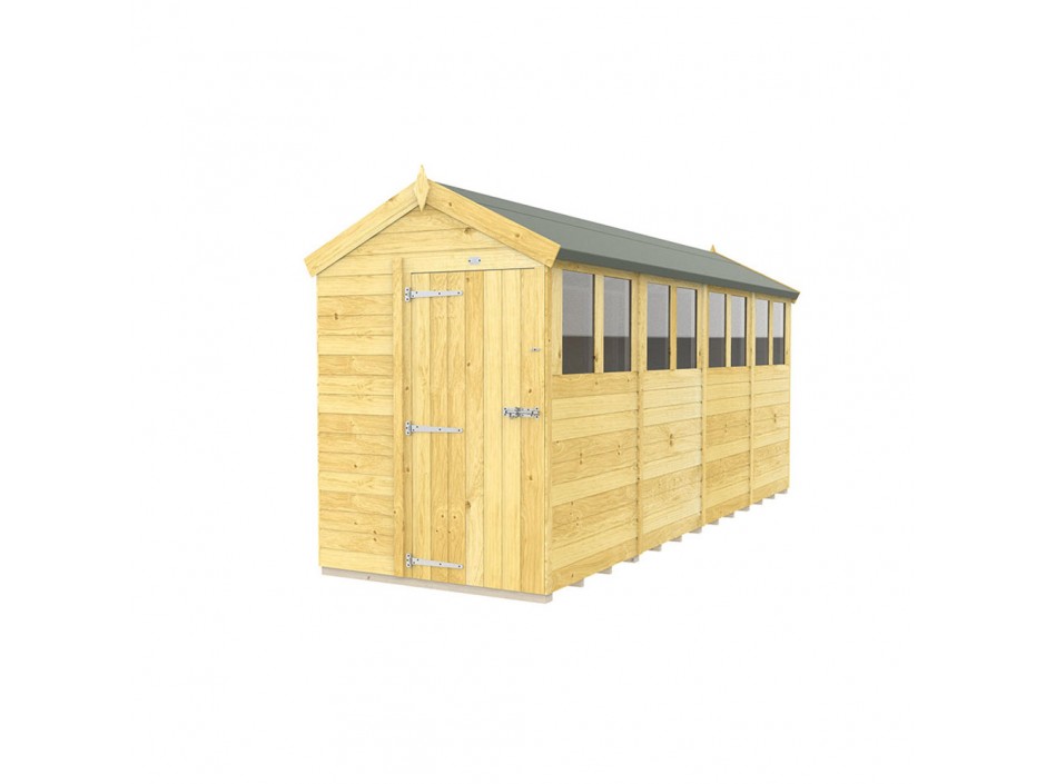 5ft x 16ft Apex Shed