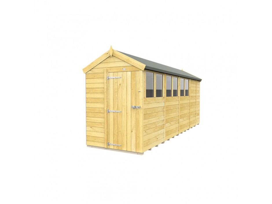 5ft x 17ft Apex Shed