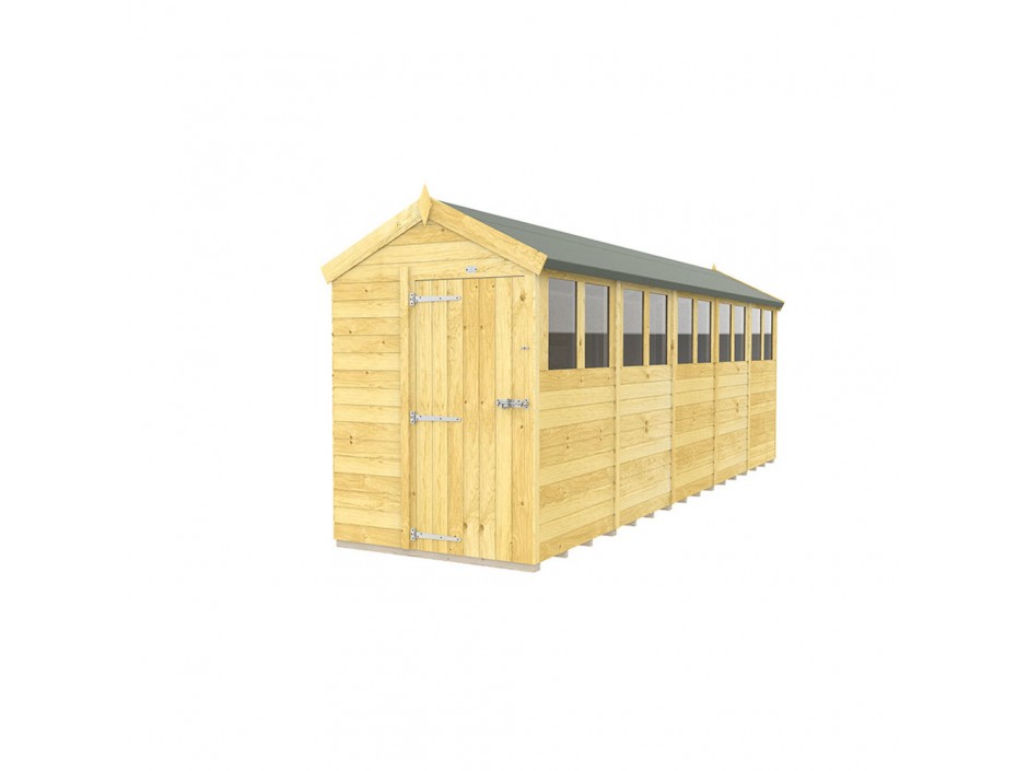 5ft x 20ft Apex Shed