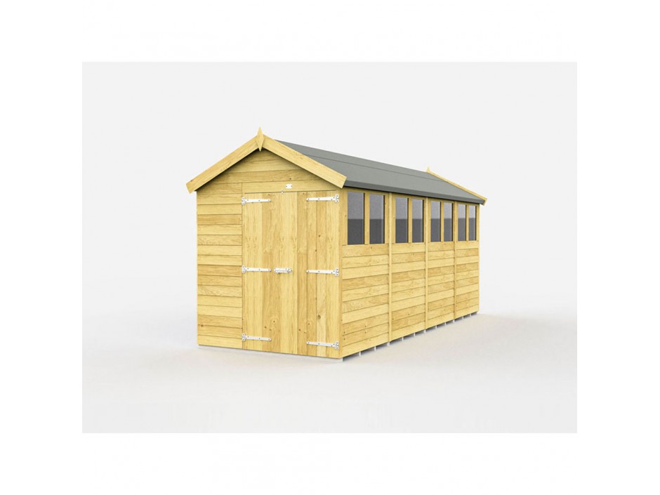 6ft x 16ft Apex Shed