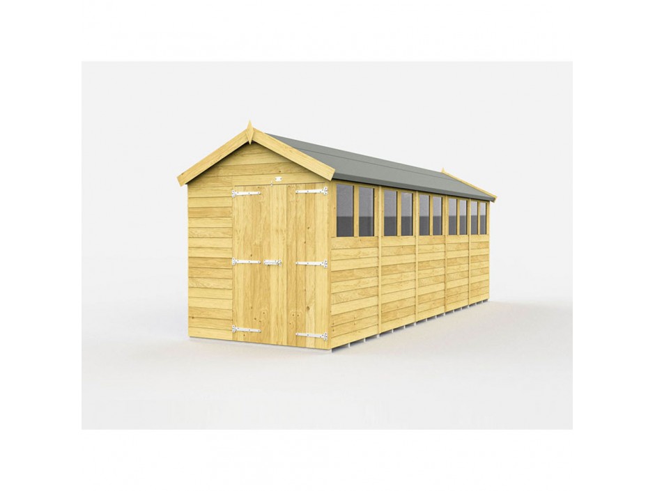 6ft x 20ft Apex Shed