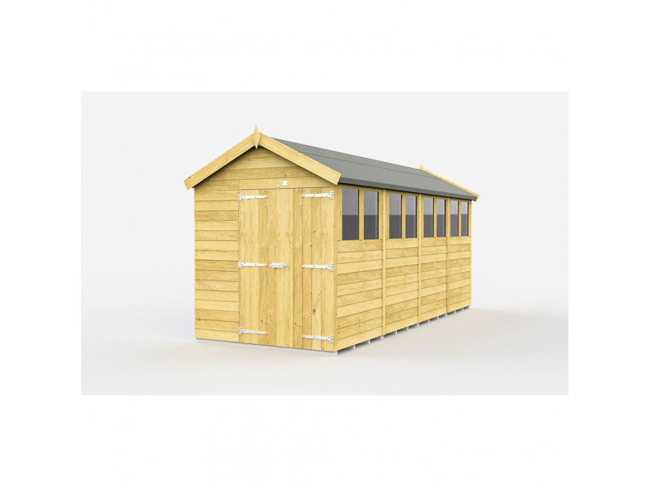 7ft x 16ft Apex Shed