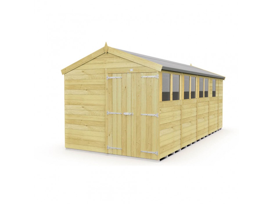 8ft x 17ft Apex Shed