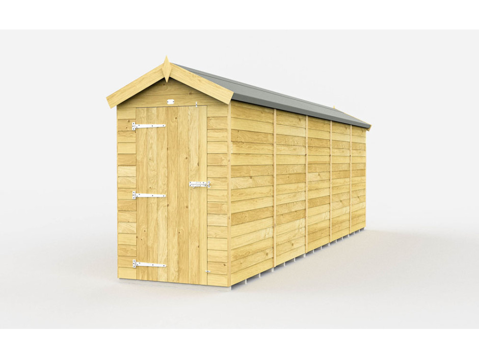 4ft x 19ft Apex Shed