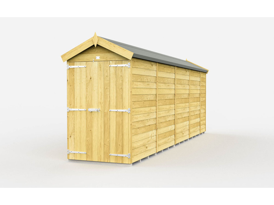 4ft x 19ft Apex Shed