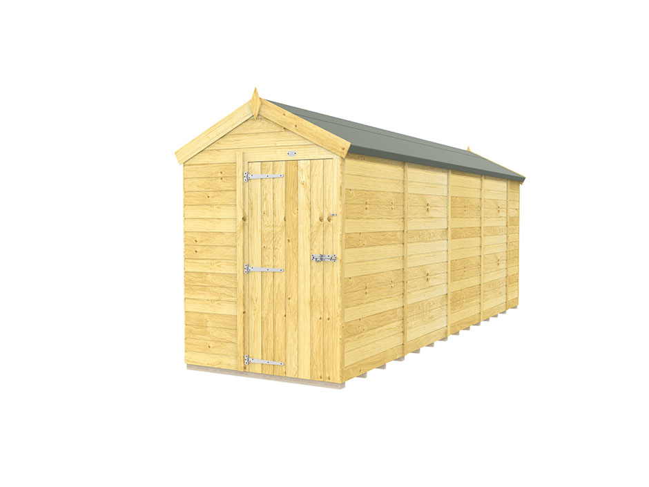 5ft x 18ft Apex Shed