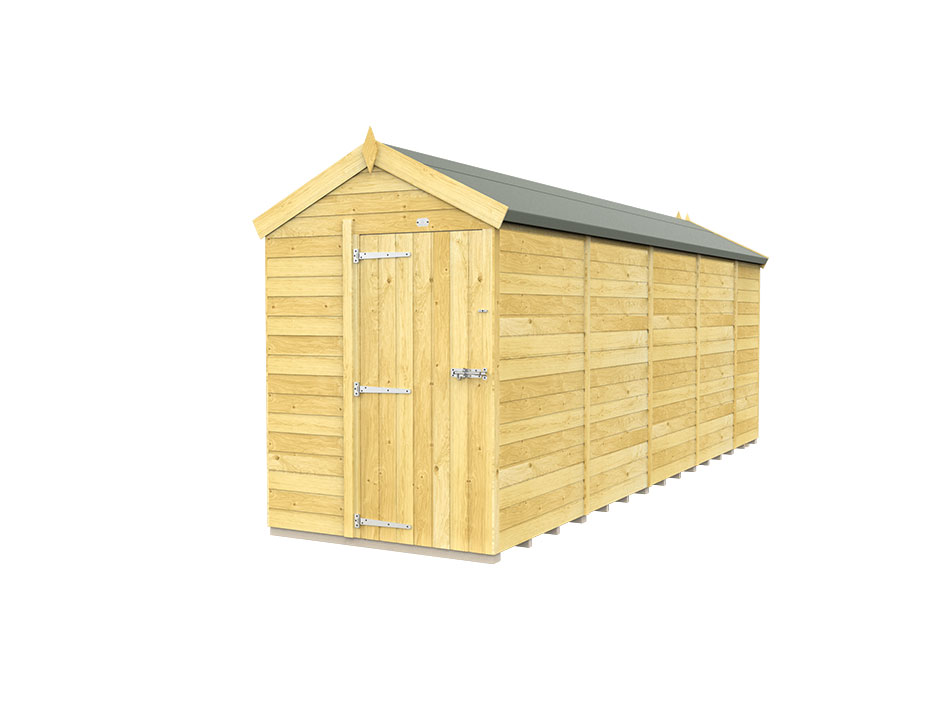 5ft x 19ft Apex Shed