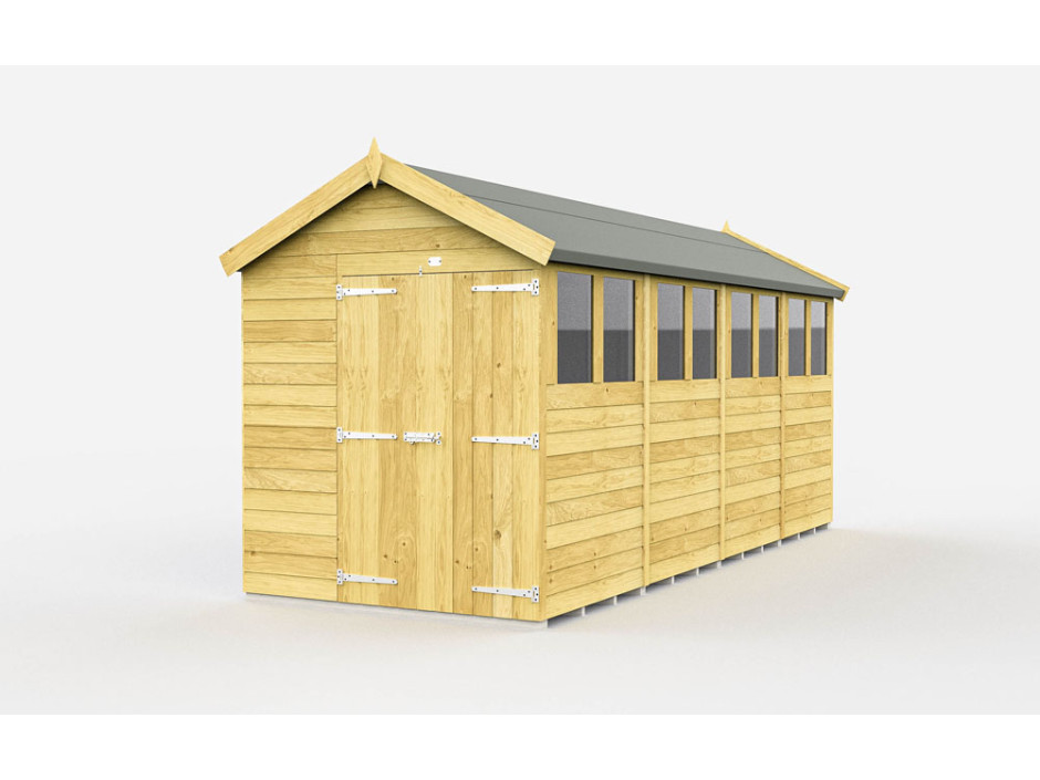 7ft x 16ft Apex Shed