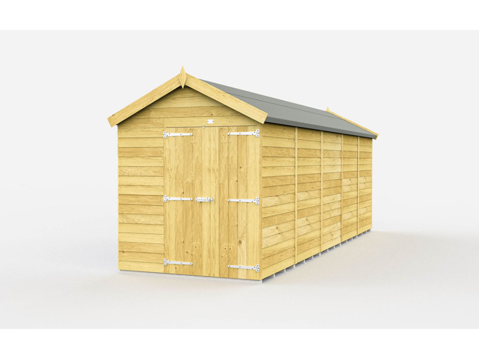 7ft x 19ft Apex Shed