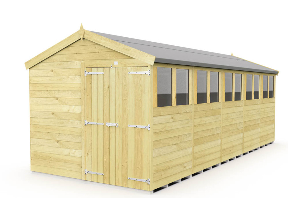 8ft x 20ft Apex Shed