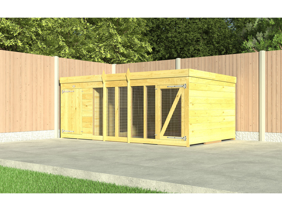 10ft x 6ft Dog Kennel and Run