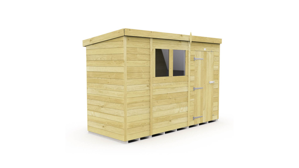 10ft x 4ft Pent Shed