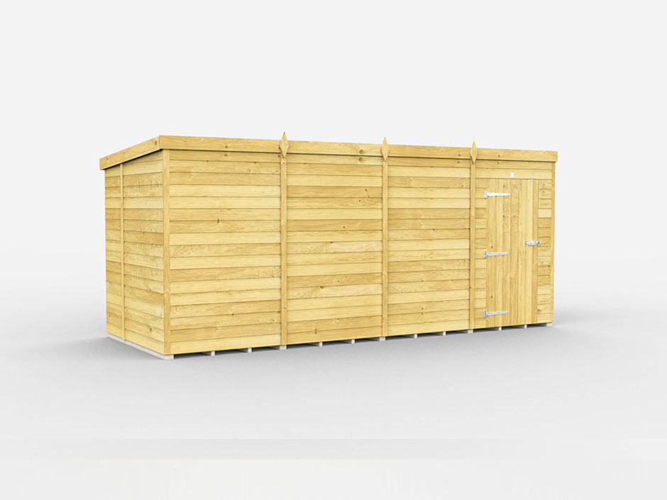 16ft x 6ft Pent Shed