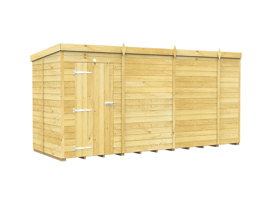 14ft x 5ft Pent Shed