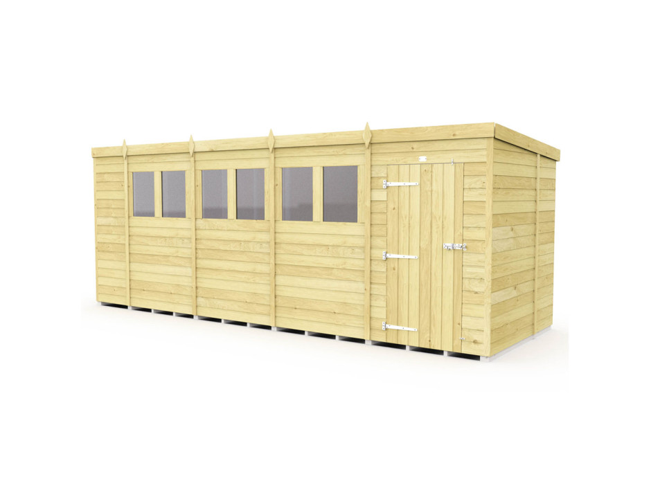 19ft x 6ft Pent Shed