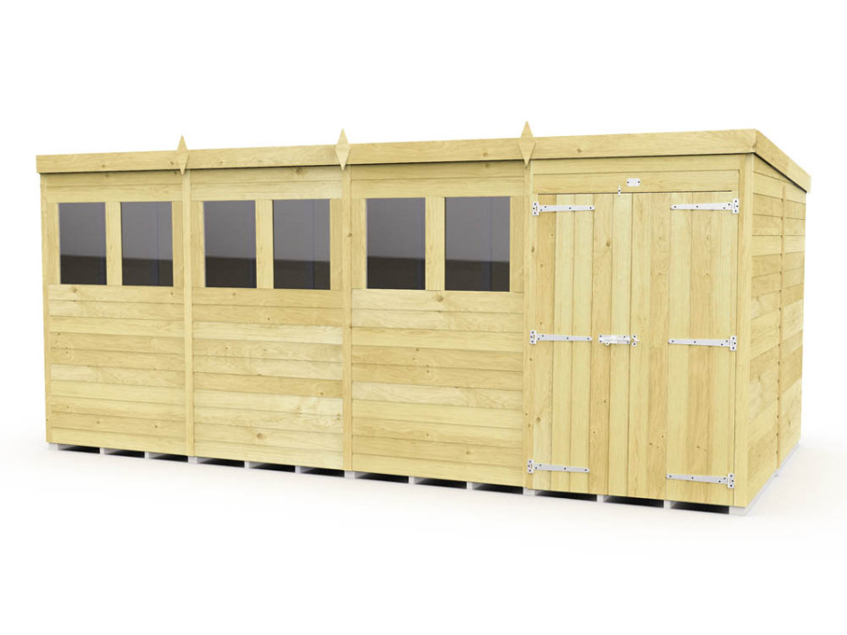 16ft x 8ft Pent Shed