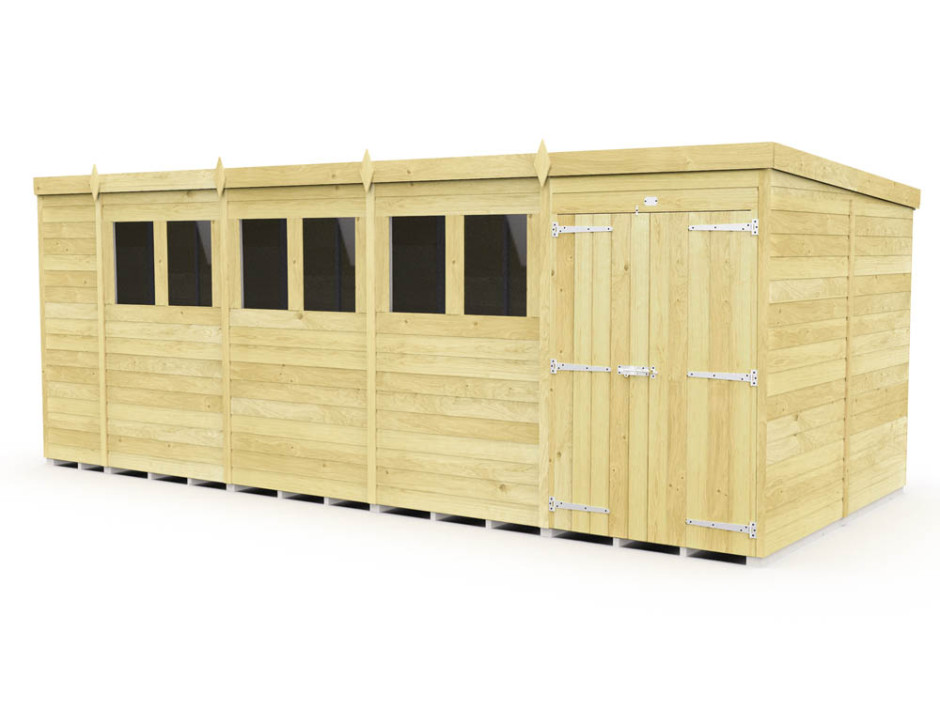 18ft x 8ft Pent Shed