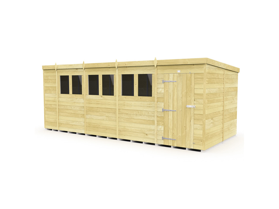 19ft x 8ft Pent Shed