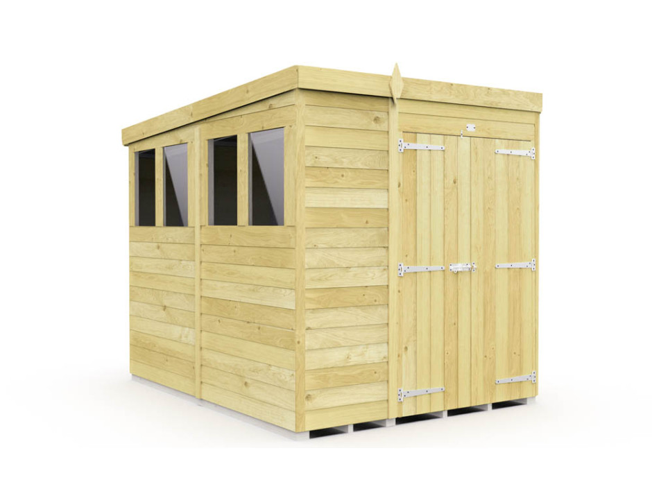 5ft x 8ft Pent Shed