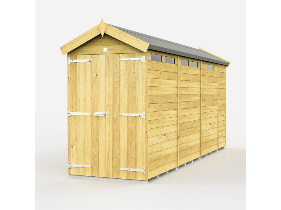 4ft x 13ft Apex Security Shed