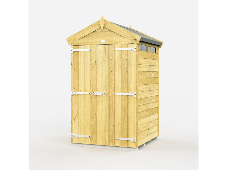 4ft x 4ft Apex Security Shed