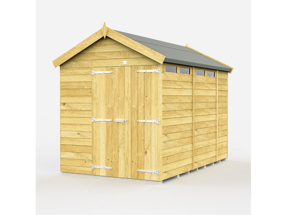 6ft x 10ft Apex Security Shed