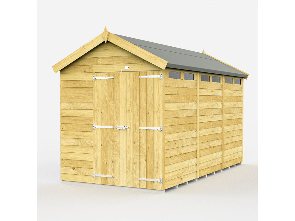 6ft x 12ft Apex Security Shed