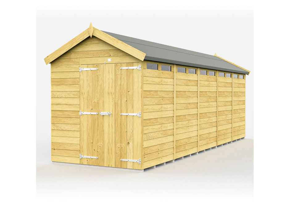 6ft x 20ft Apex Security Shed