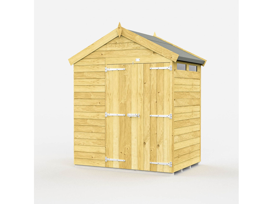 6ft x 4ft Apex Security Shed