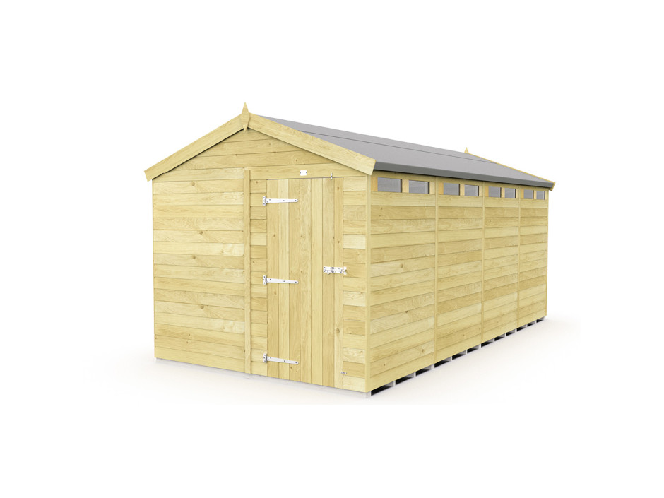 8ft x 16ft Apex Security Shed