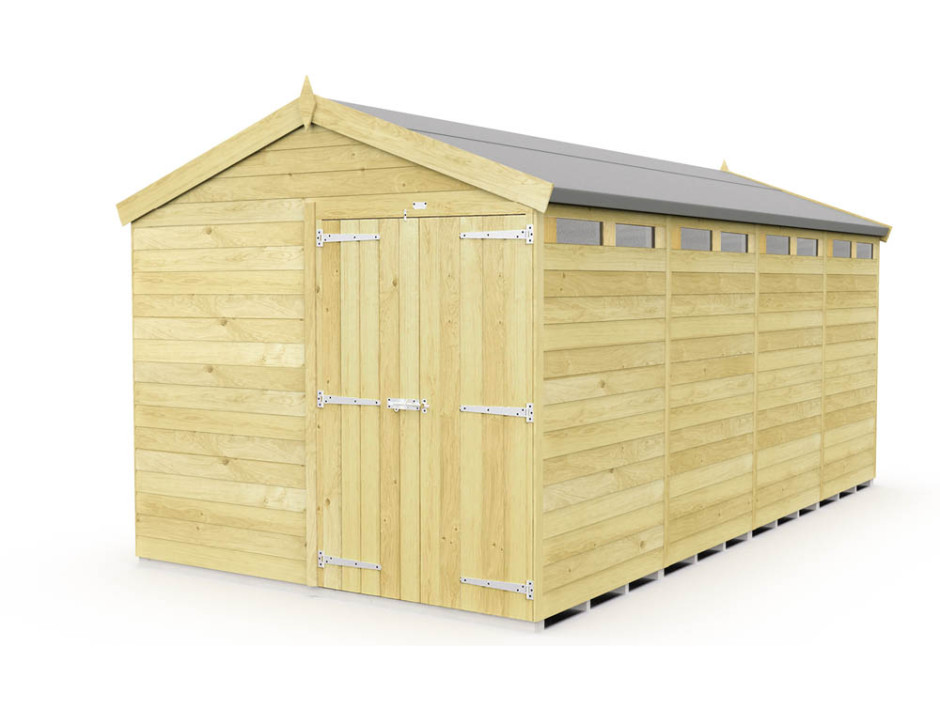 8ft x 16ft Apex Security Shed