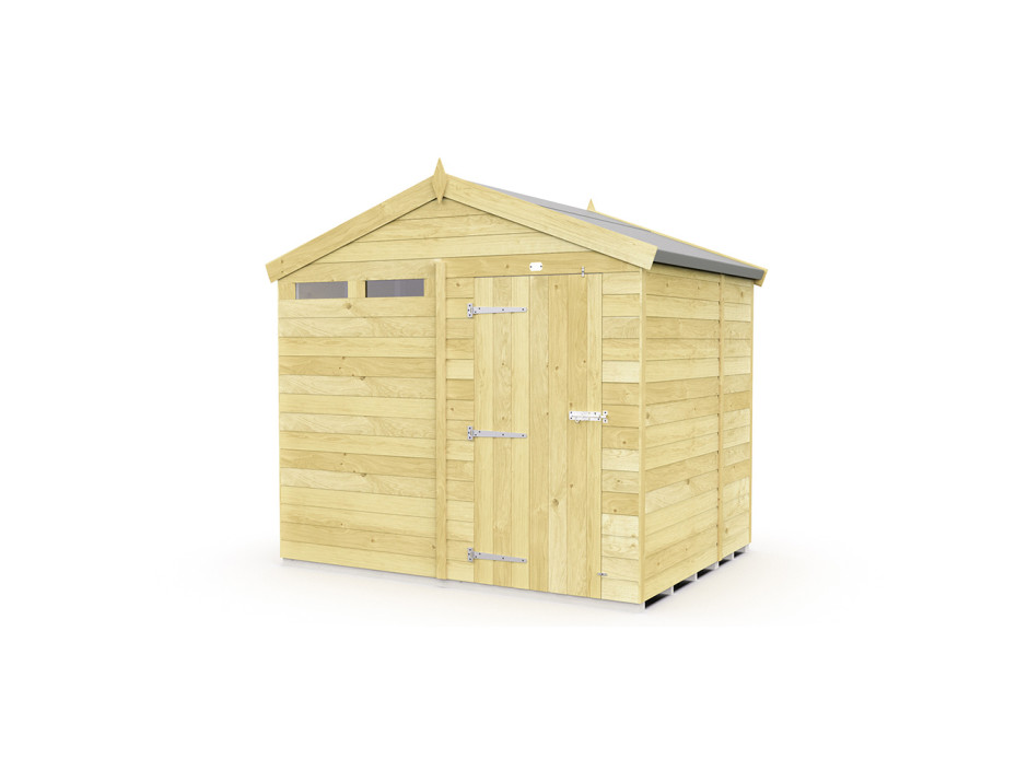 8ft x 5ft Apex Security Shed