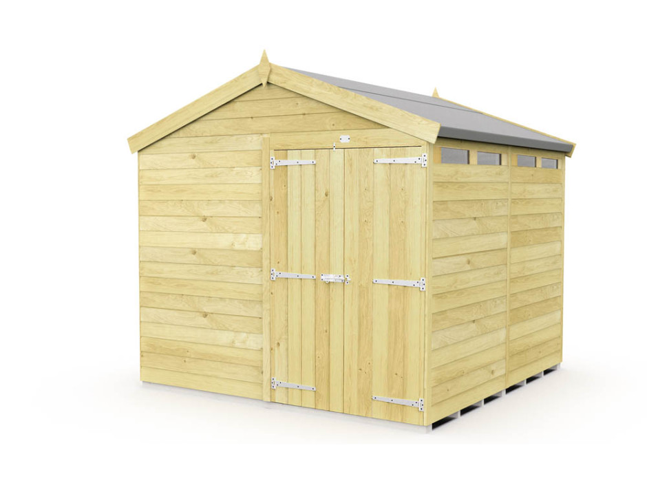 8ft x 6ft Apex Security Shed