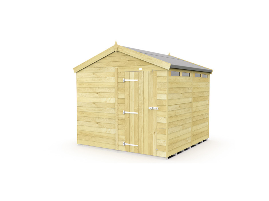 8ft x 8ft Apex Security Shed