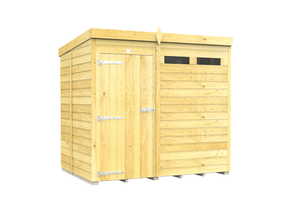 7ft x 5ft Pent Security Shed