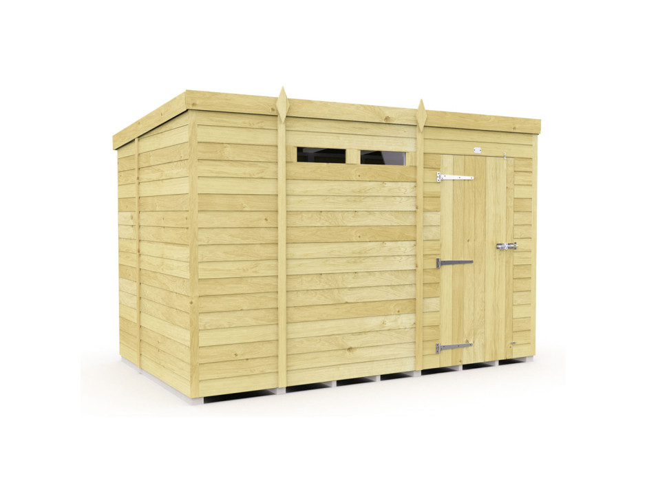 10ft x 6ft Pent Security Shed