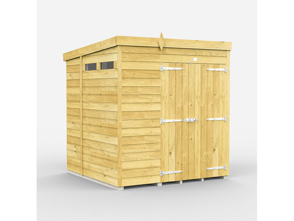 7ft x 6ft Pent Security Shed