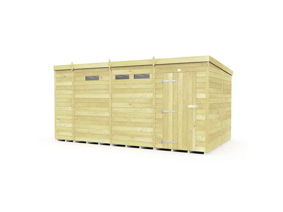 13ft x 8ft Pent Security Shed