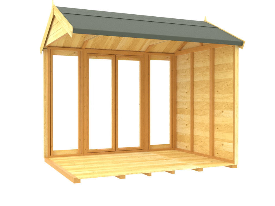 6ft x 8ft Apex Summer House (Full Height Window)