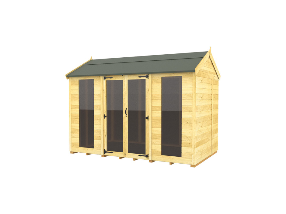 8ft x 10ft Apex Summer House (Full Height Window)