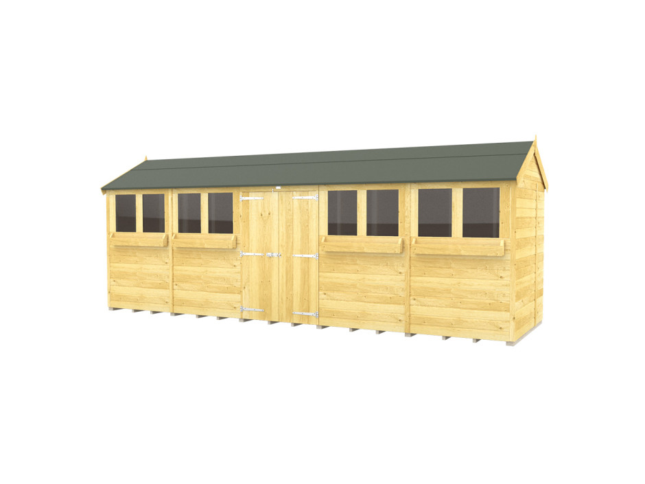 7ft x 20ft Apex Summer Shed